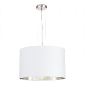 SLE300503-03 Светильник подвесной Никель/Белый, Серебристый E27 3*40W.