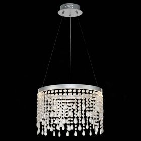 SL6201.103.24 Люстра подвесная ST-Luce Серебристый/Прозрачный LED 1*24W 3000K/4000K/6000K.