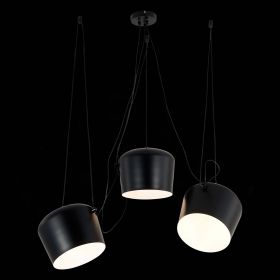 SLE120643-03 Светильник подвесной Черный/Черный E27 3*40W.