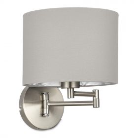 SLE300511-01 Светильник настенный Никель/Серый, Серебристый E27 1*40W.