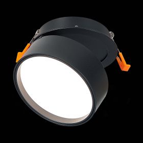 ST651.448.14 Встраиваемый поворотный светильник Черный LED 1*14W 4000K 1 100Lm Ra>90 120° IP20 D105x.