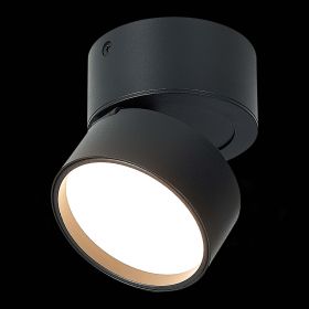 ST651.432.09 Светильник потолочный поворотный Черный LED 1*9W 3000K 720Lm Ra>90 120° IP20 D85xH87 17.
