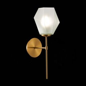 SLE205201-01 Светильник настенный Латунь/Белый E27 1*60W.