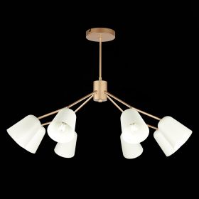 SLE155902-08 Светильник потолочный Золотистый/Белый E14 8*40W.