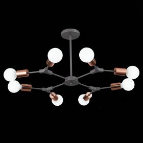 SLE106403-08 Светильник потолочный Серый, Розовое золото E27 8*60W.