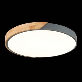 SLE200972-01 Светильник потолочный Серый, Светлое дерево/Белый LED 1*45W 3000K/4000K/6000K.