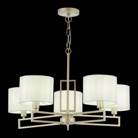 SLE105803-05 Светильник подвесной Матовое золото/Белый E14 5*40W.