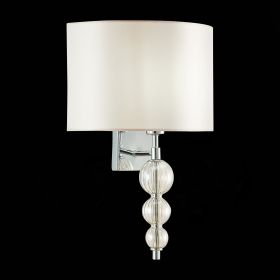 SLE105701-01 Светильник настенный Хром/Светло-бежевый E14 1*40W.