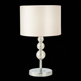 SLE105704-01 Прикроватная лампа Хром/Светло-бежевый E14 1*40W.