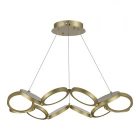 SL6508.203.01 Светильник подвесной ST-Luce Матово Золотистый/Белый LED 1*60W 4000K.