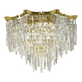 SL1659.302.07 Светильник потолочный ST-Luce Латунь/Прозрачный E14 7*60W.