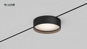 ST670.446.12 Магнитный трековый светильник Черный LED 1*12W 4000K 500Lm Ra>80 100° IP20 D113xH34 24V.