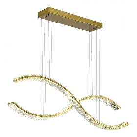 SL6206.303.50 Светильник подвесной ST-Luce Латунь/Прозрачный LED 1*50W 3000K.