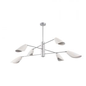 SLE1254-103-06 Светильник подвесной Серебристый/Белый E14 6*60W.