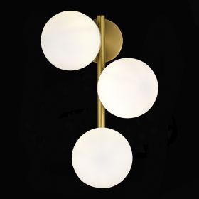 SLE1191-201-03 Светильник настенный Золотистый/Белый E27 3*60W.