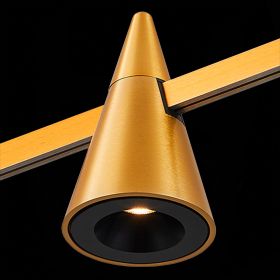 ST813.206.05 Магнитный трековый светильник FARM Золотистый LED 1*5W 3000K 272Lm Ra90 60 IP20 D70xH11.