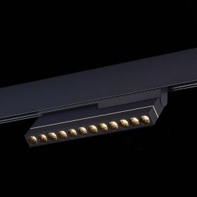 ST805.436.12 Магнитный трековый светильник Черный LED 1*12W 3000K 450Lm Ra>90 36° IP20 L220xW22xH117.