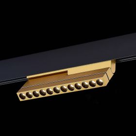 ST805.236.12 Магнитный трековый светильник Золотистый LED 1*12W 3000K 450Lm Ra>90 36° IP20 L220xW22x.