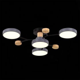 SLE6006-702-04 Светильник потолочный Серый/Серый LED 4*12W 3000K/4500K/6000K.