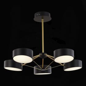 SLE6005-402-05 Светильник потолочный Черный, Золотистый/Черный LED 5*10W.