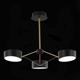 SLE6005-402-03 Светильник потолочный Черный, Золотистый/Черный LED 3*10W.