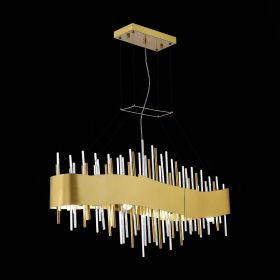 SL1633.213.08 Люстра подвесная ST-Luce Матовое золото/Матовое золото,Прозрачный E14 8*40W.