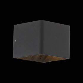 SL455.041.01 Светильник настенный ST-Luce Черный/Черный LED 1*6W 3000K.