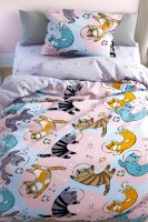 Бязь [в ассортименте] Павлайн FreeDom Коты в Космосе, постельное белье