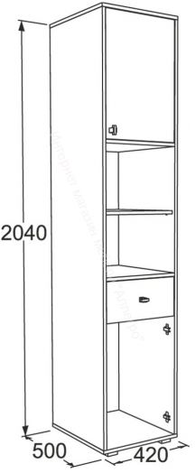 Шкаф комбинированный Омега 18