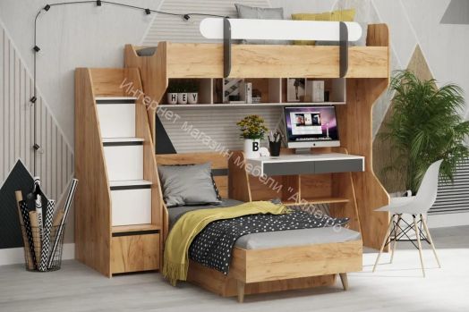 Стол письменный Омега 3 с 2-мя ящиками