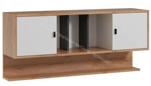 Полка навесная Омега 3 с дверками