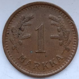 1 марка (регулярный выпуск) Финляндия 1942