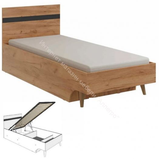 Кровать одинарная Омега-3 с подъёмным основанием (800*1900)