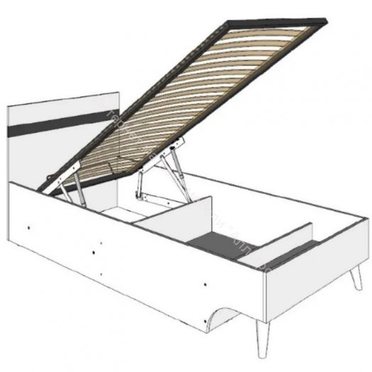 Кровать одинарная Омега-3 с подъёмным основанием (800*1900)