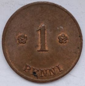 1 пенни (регулярный выпуск) Финляндия 1923