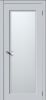 Межкомнатная Дверь Verda Квадро 6 Лайтгрей со Стеклом Сатинато 2000х700мм (Полотно 1шт) / Верда.