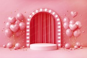 Фон стена "Hearts wall №8"