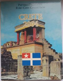 Набор монетовидных жетонов Кипр 2004 (8 жетонов, евро-паттерны)