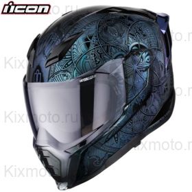 Шлем Icon Ultraflite Opal Mandala, синий