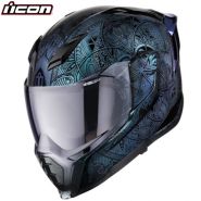 Шлем Icon Ultraflite Opal Mandala, синий