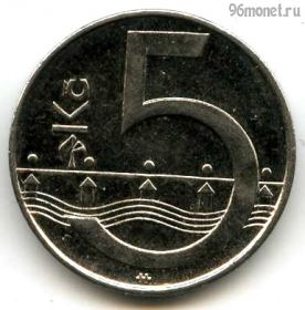 Чехия 5 крон 2019