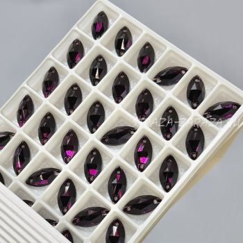 K9 Luxe Пришивные Стразы Amethyst Наветта 7*15 мм