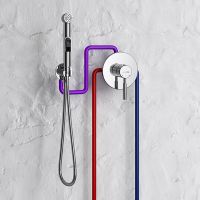 монтаж гигиенического душа Wasserkraft A85056