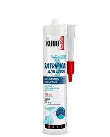 Герметик-Затирка Kudo Home KSK-163 280мл Серый RAL 7039, Силиконовый, Санитарный для Швов / Кудо.