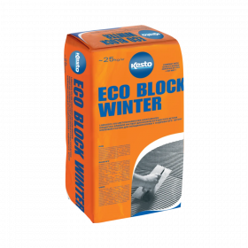 Раствор Kesto Eco Block Winter 25кг Серая, Кладочно-Клеевой для Блоков из Ячеистого Бетона / Кесто.