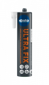 Клей-Герметик Kesto ULTRA FIX Белый, Эластичный, Однокомпонентный / Кесто.
