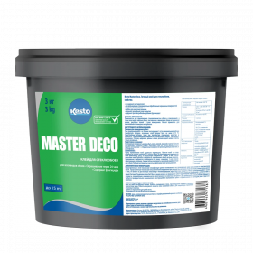 Клей Kesto Master Deco 3кг Бесцветный для Стеклообоев / Кесто.