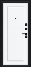 Входная Дверь Bravo Сьют МФ/SBlack Букле Черное/White Silk 860x2050, 960x2050мм / Браво.