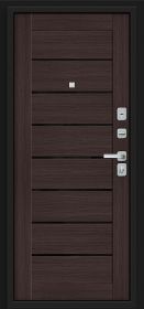 Входная Дверь Bravo Прайм/BChrome Almon/Wenge Melinga 860x2050мм Левое Открывание / Браво.