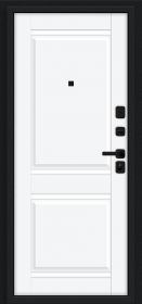 Входная Дверь Bravo Некст МФ/SBlack Букле Черное/White Silk 860x2050мм Правое Открывание / Браво.